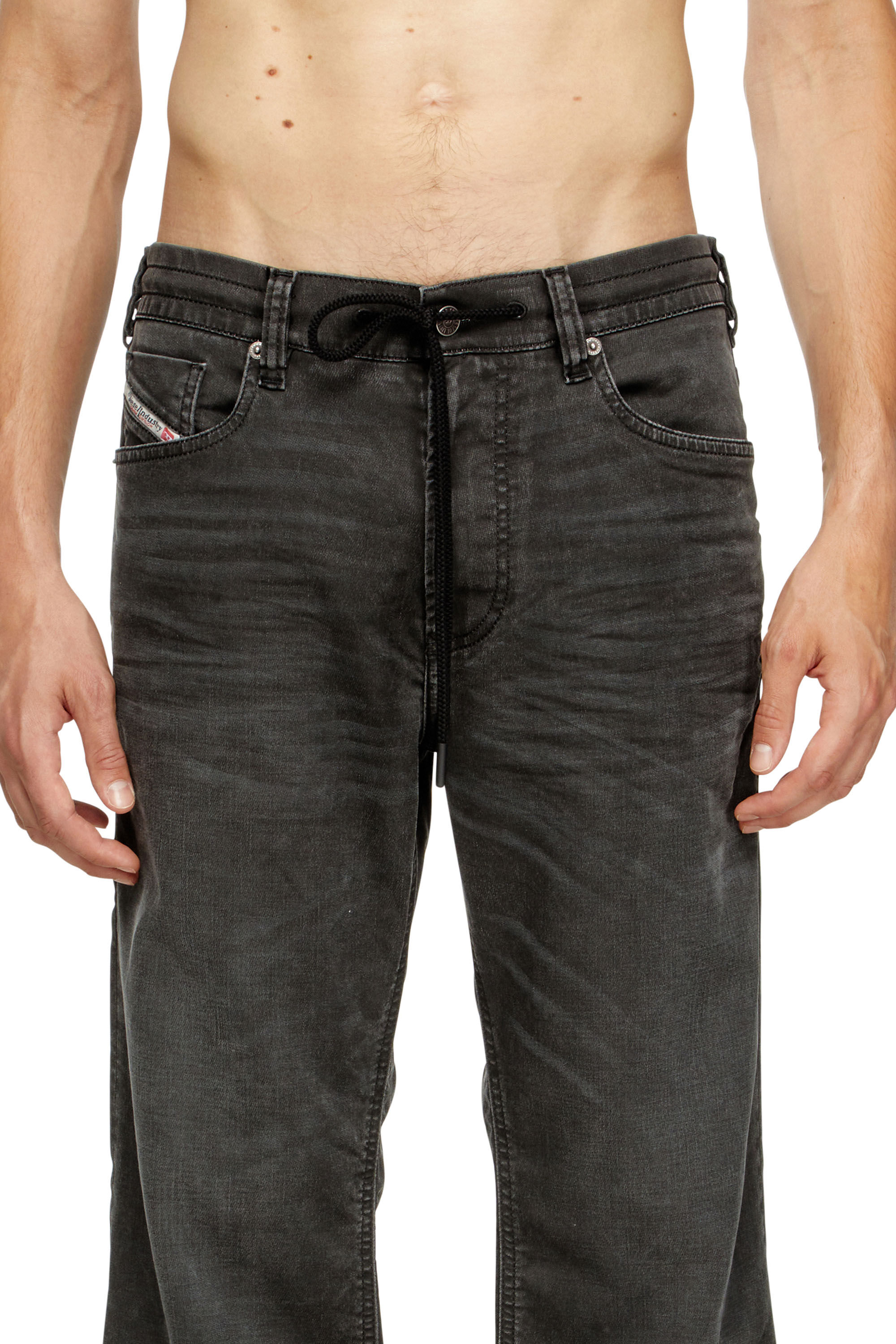 Diesel - Relaxed 2080 D-Reel Joggjeans® 09J75 Homme, Noir/Gris foncé - Image 5