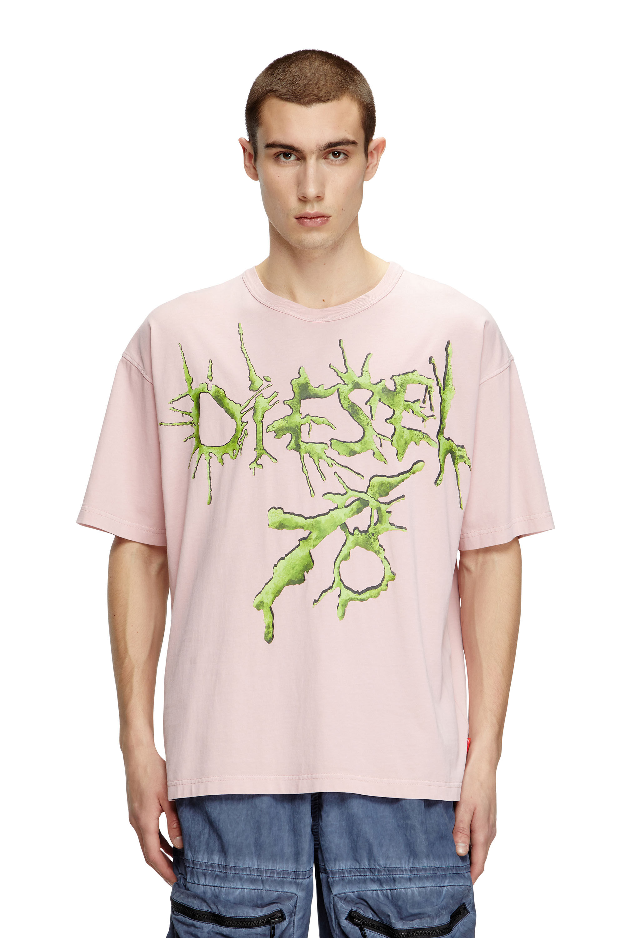 Diesel - T-BOXT-R28, T-shirt avec graphismes de tatouage Homme in Rose - 3