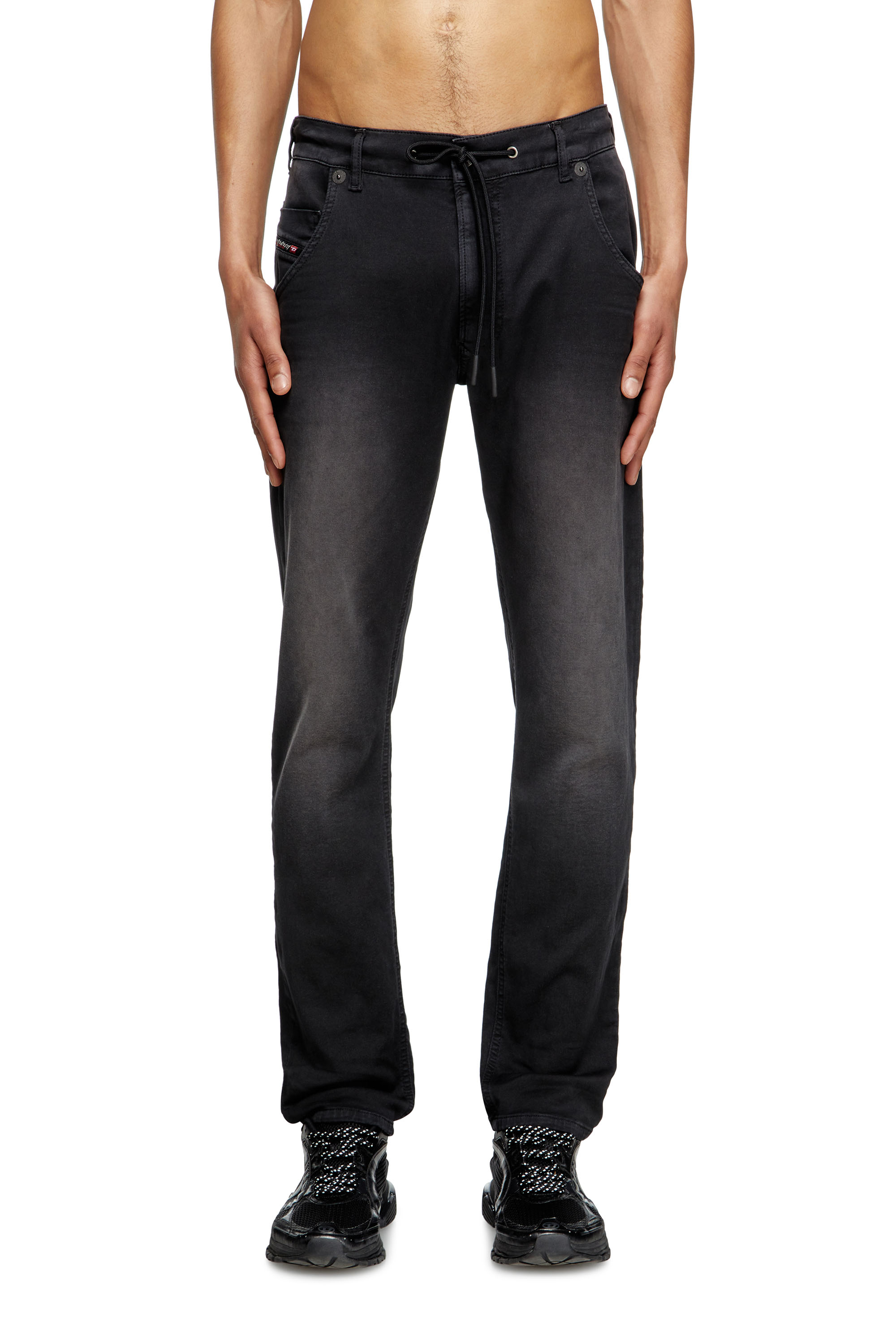 Diesel - Regular 2030 D-Krooley Joggjeans® 0670M Homme, Noir/Gris foncé - Image 1