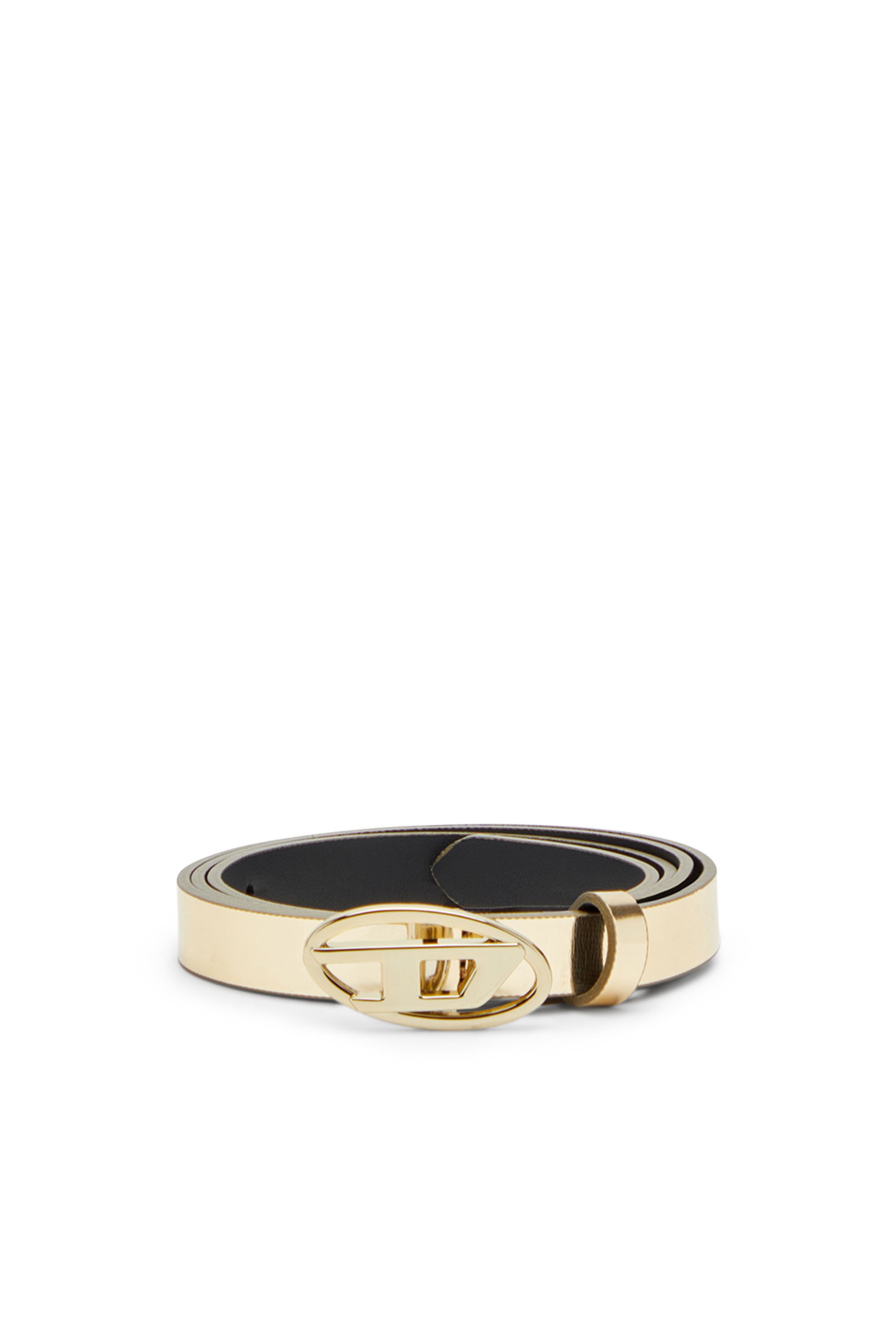 Diesel - B-1DR 15, Ceinture de 1,5 cm avec finition métallisée effet miroir Femme in ToBeDefined - 1