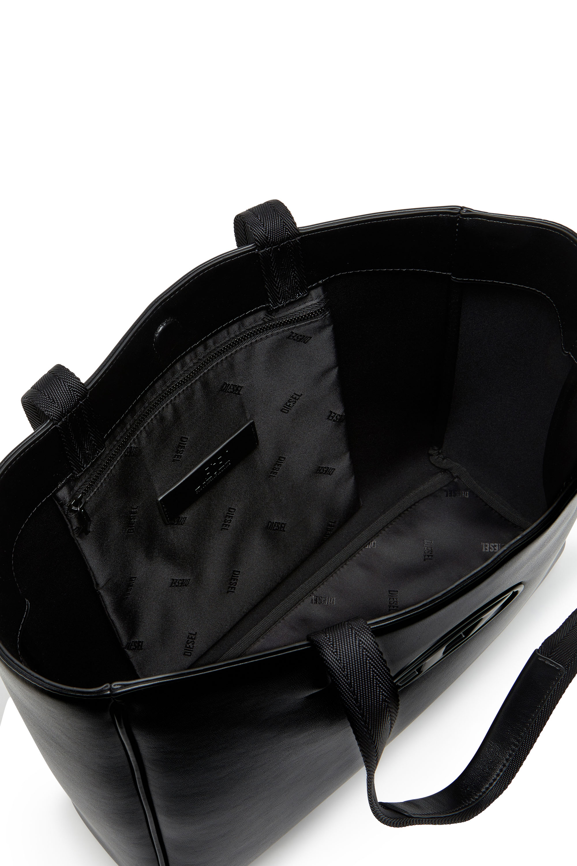 Diesel - HOLI-D SHOPPER EW, Holi-D-Sac shopper en néoprène contrecollé Mixte in Noir - 4