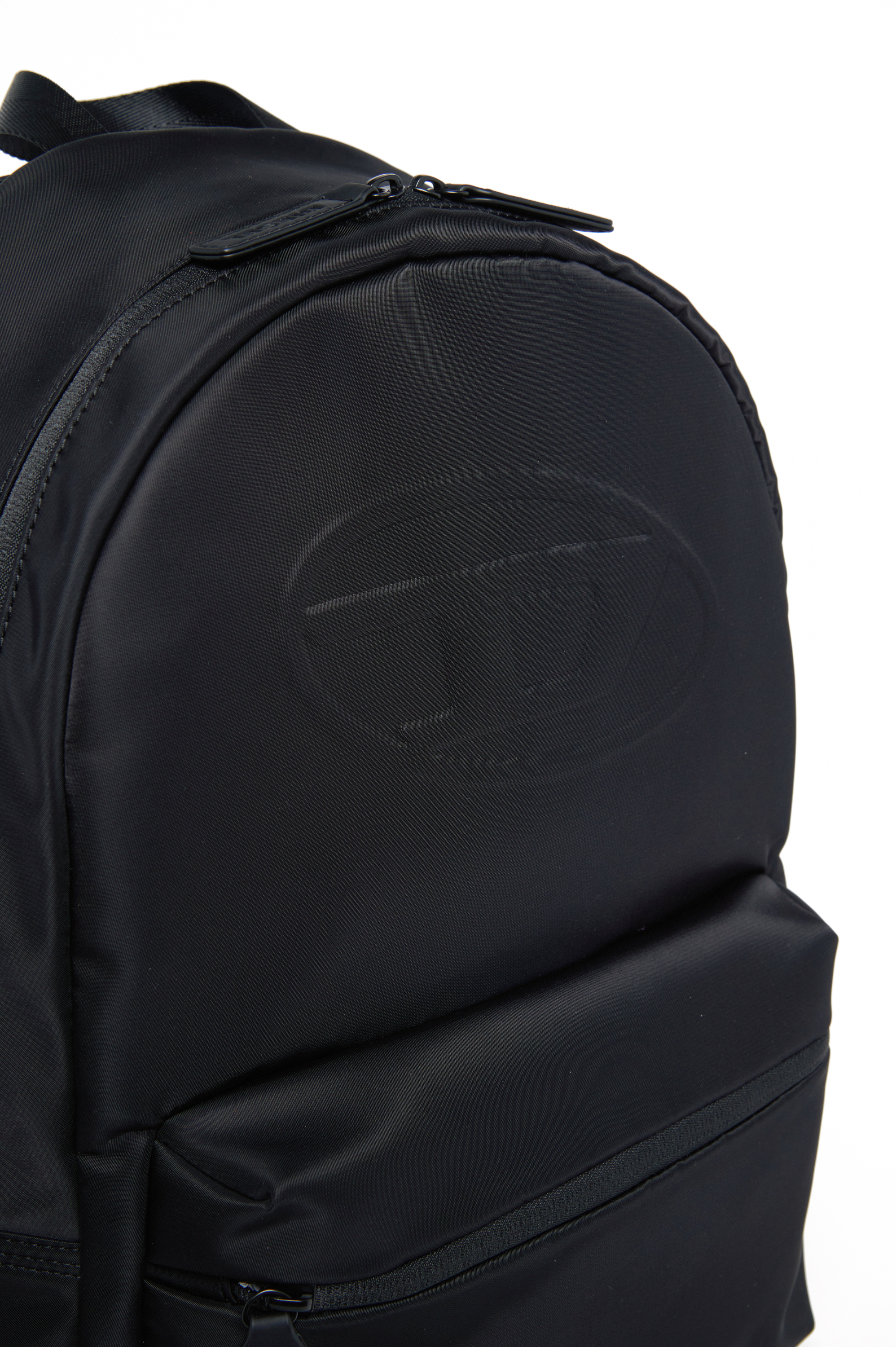 Diesel - WOVAL, Sac à dos en nylon avec Oval D embossé Mixte in Noir - 4