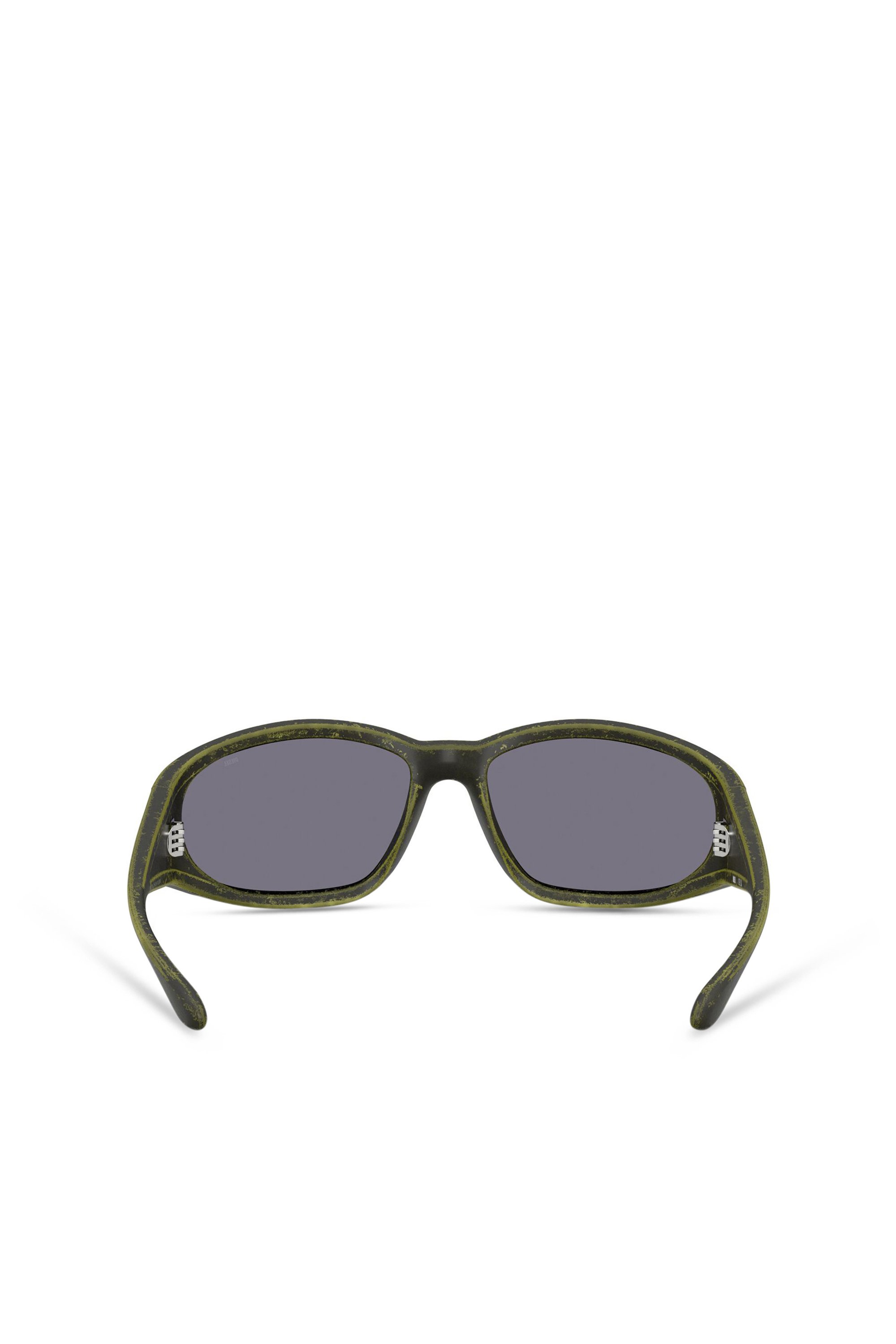 Diesel - 0DL3002, Unisex's Rectangular sunglasses in acetate in Green - 4