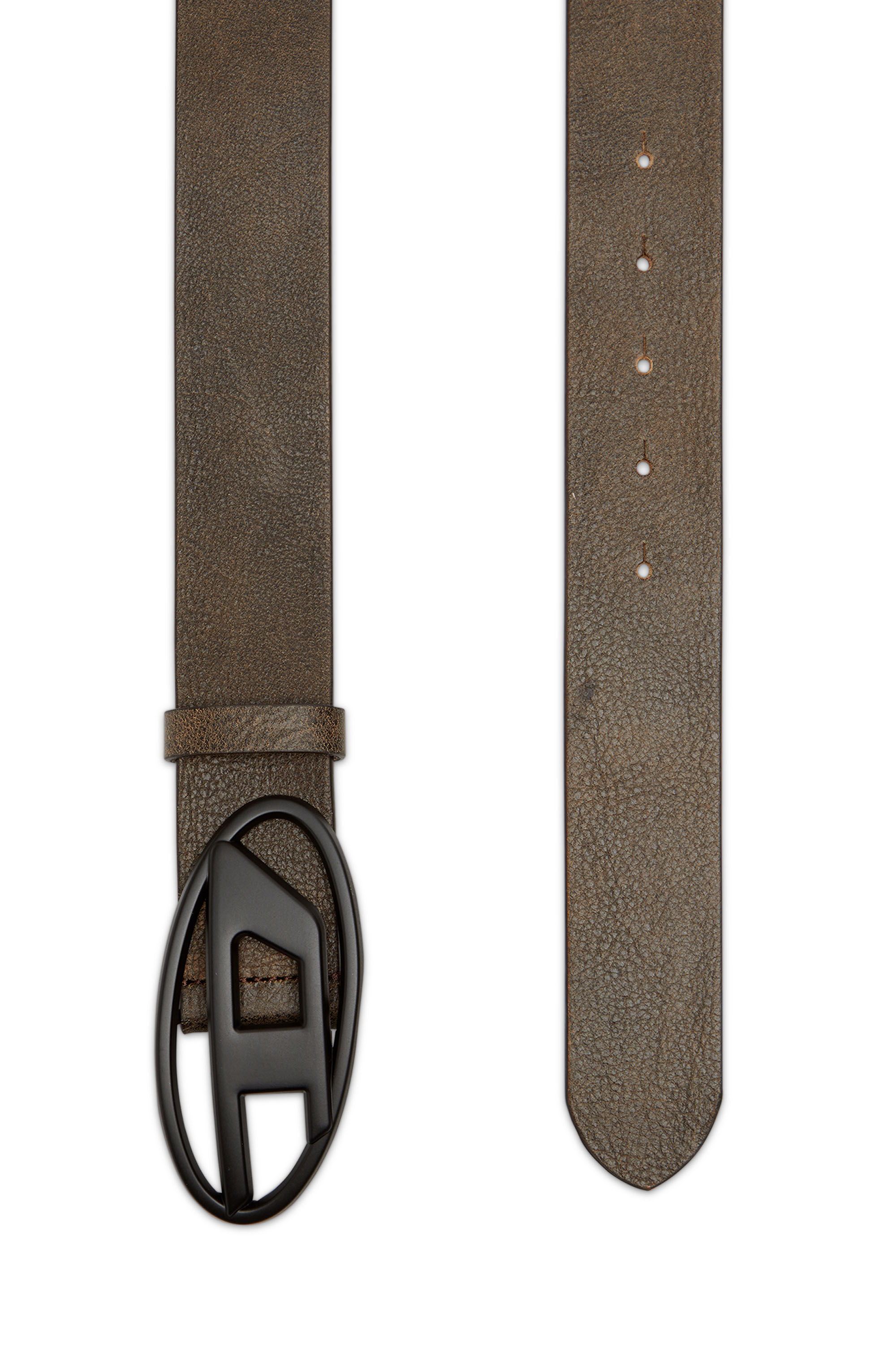 Diesel - B-1DR, Ceinture en cuir traité Mixte in Marron - 2