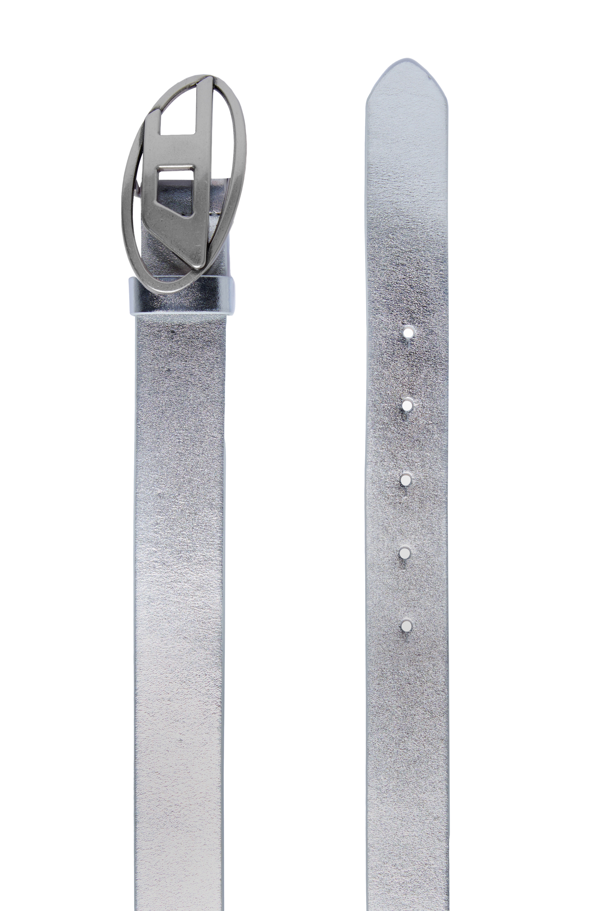Diesel - B1DR, Ceinture en cuir avec boucle en D ovale Mixte in Bleu - 2